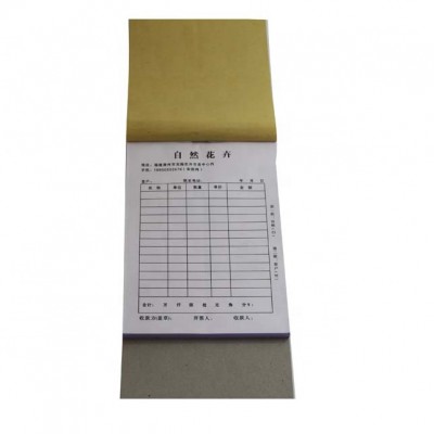 printing customized design carbonless ncr paper sales receipt books size A5