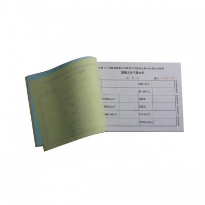 size A5 triplicate  warranty cash order receipt carbonless book